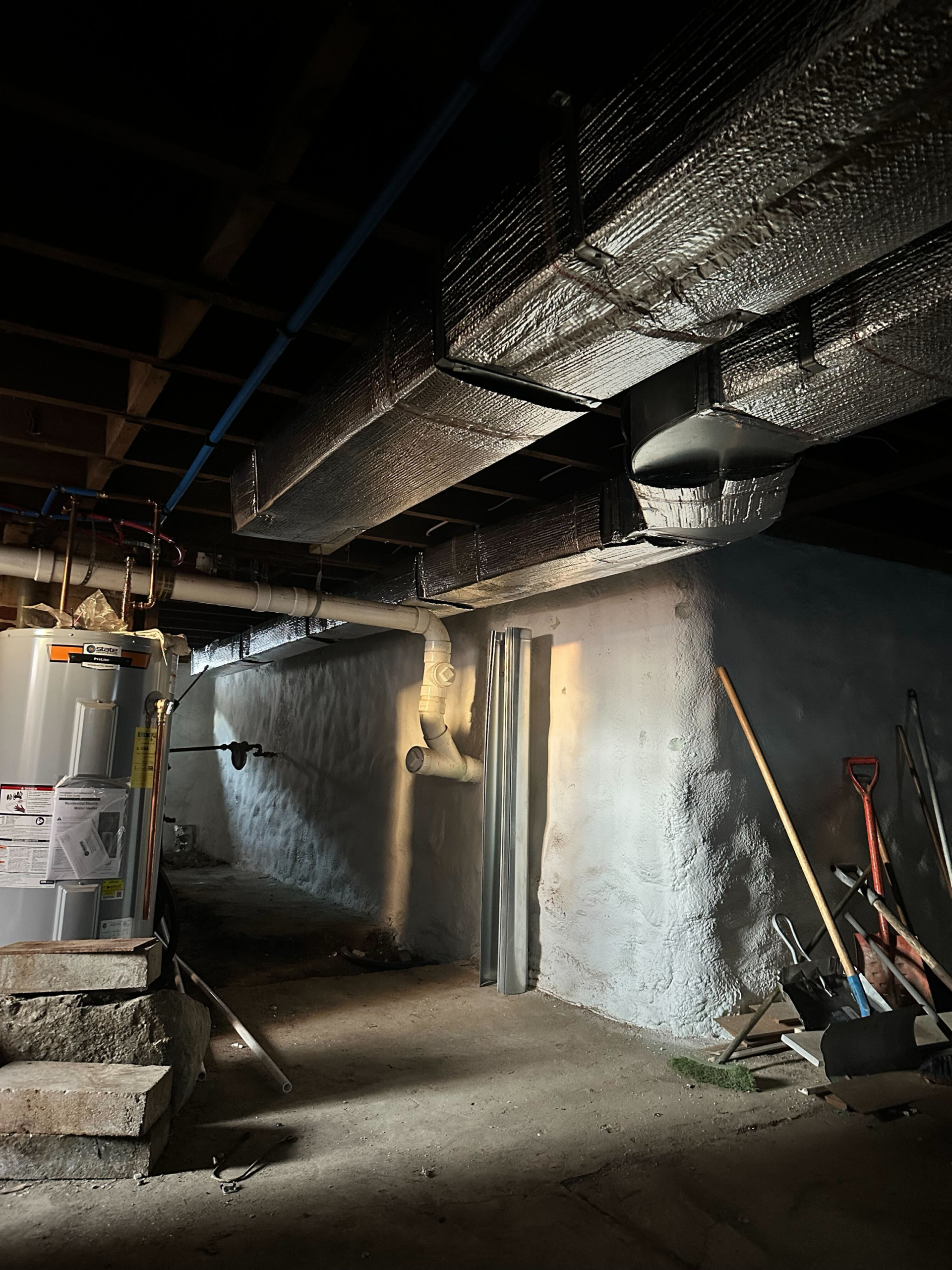 Basement Ductwork Installed in Franklin MA by Endless Energy
