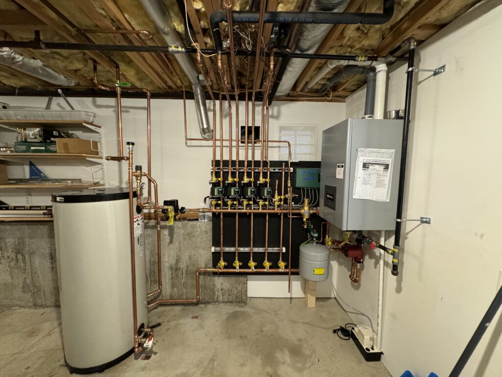 Burnham Alta Boiler with 5 zones installed in Newton by Endless Energy
