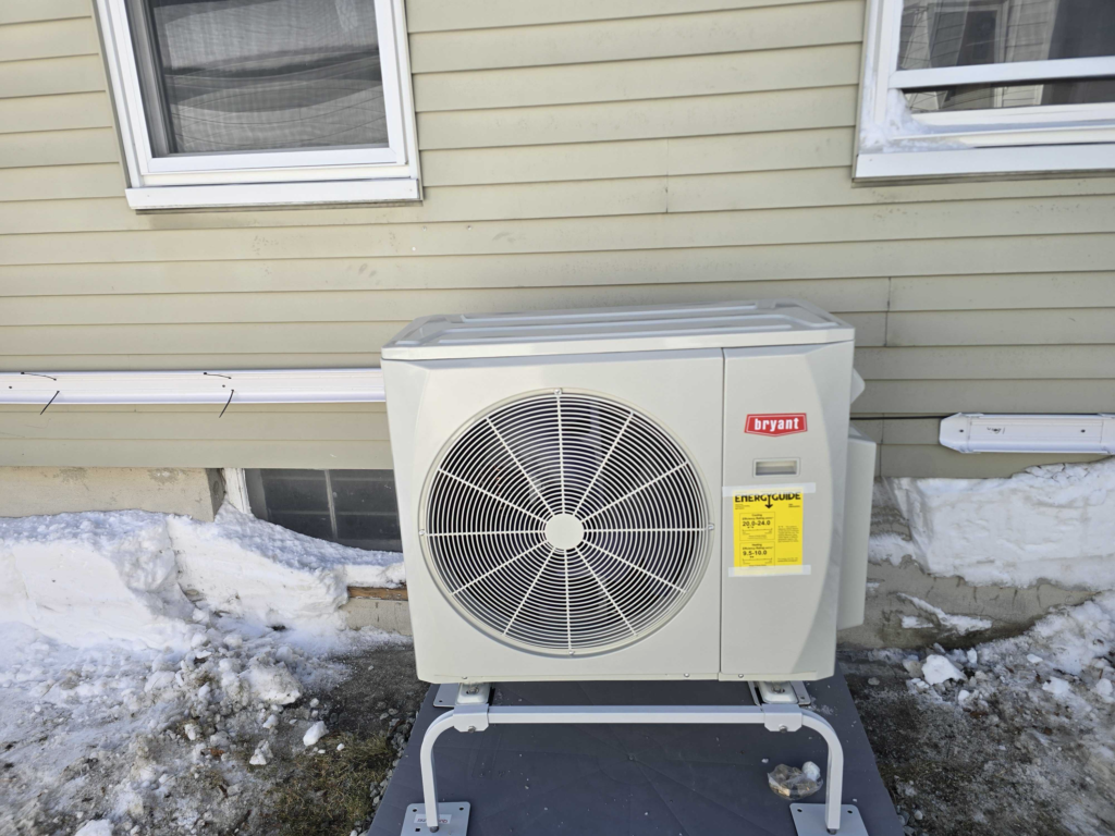 Byrant Heat Pump Installed in Milford Mass by Endless Energy