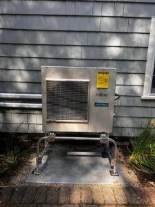 A Fujitsu multizone ductless heat pump installed by Endless Energy in Holden Massachusetts