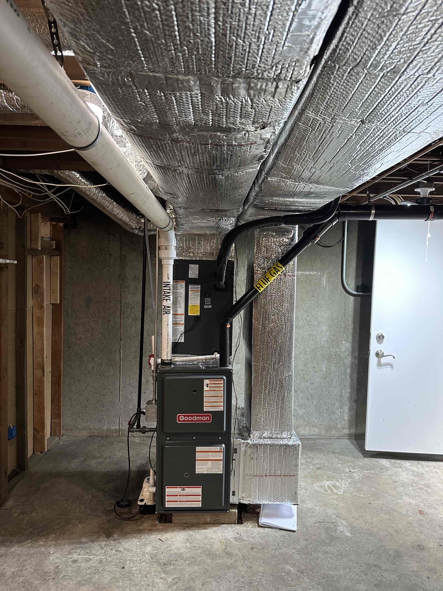 A new Goodman AC and furnace installed for a customer in Acton Massachusetts by Endless Energy