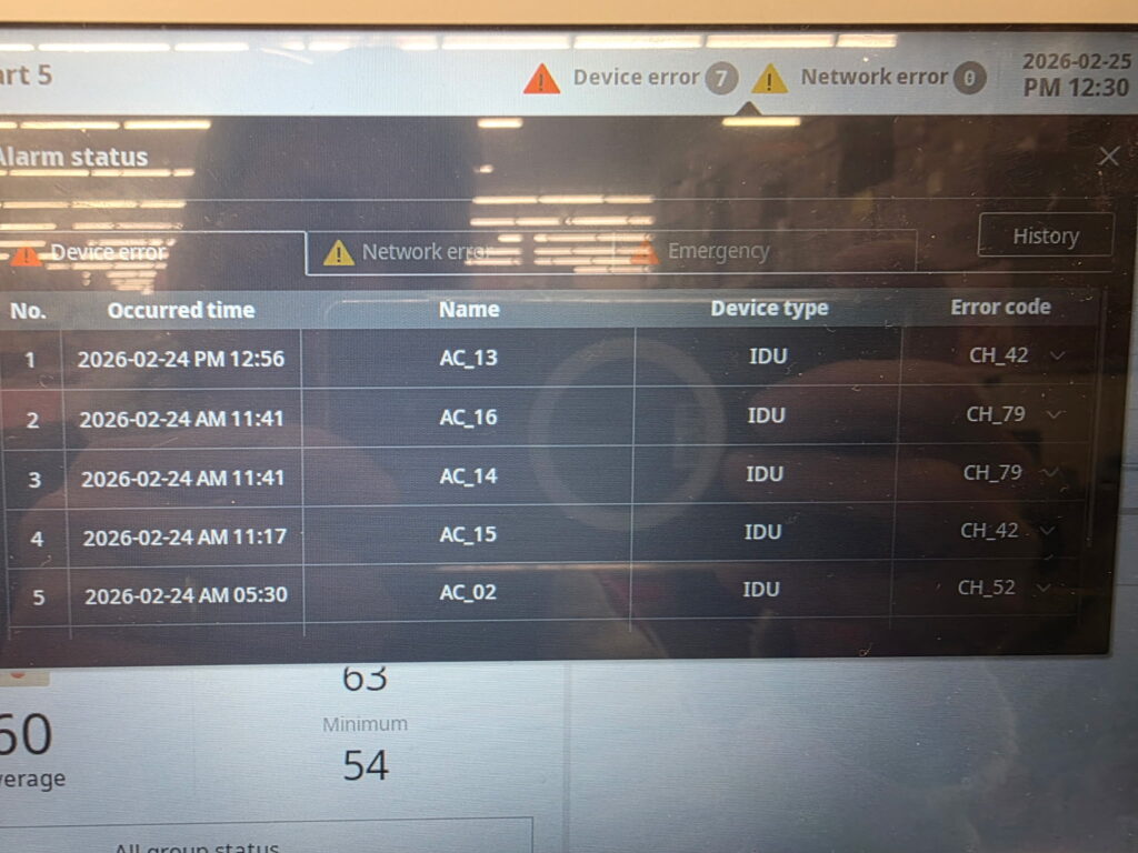 Heat Pump Error Code