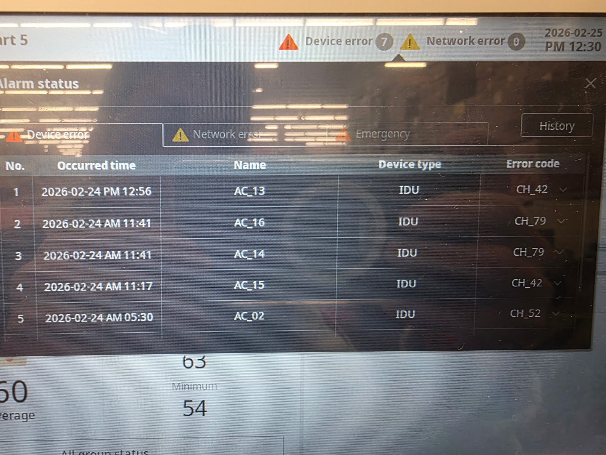 Heat Pump Error Code