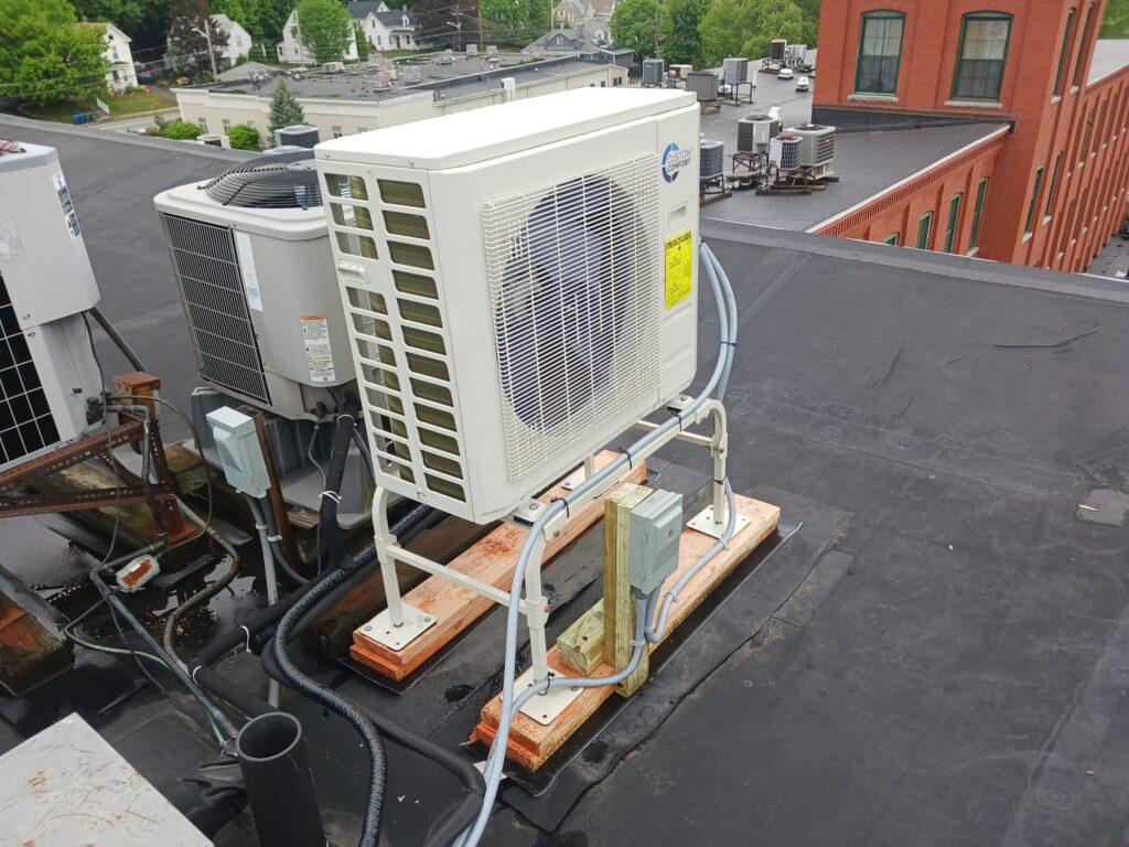 Mass Save Heat Pump installed at a Multifamily condo in Leominster by Endless Energy