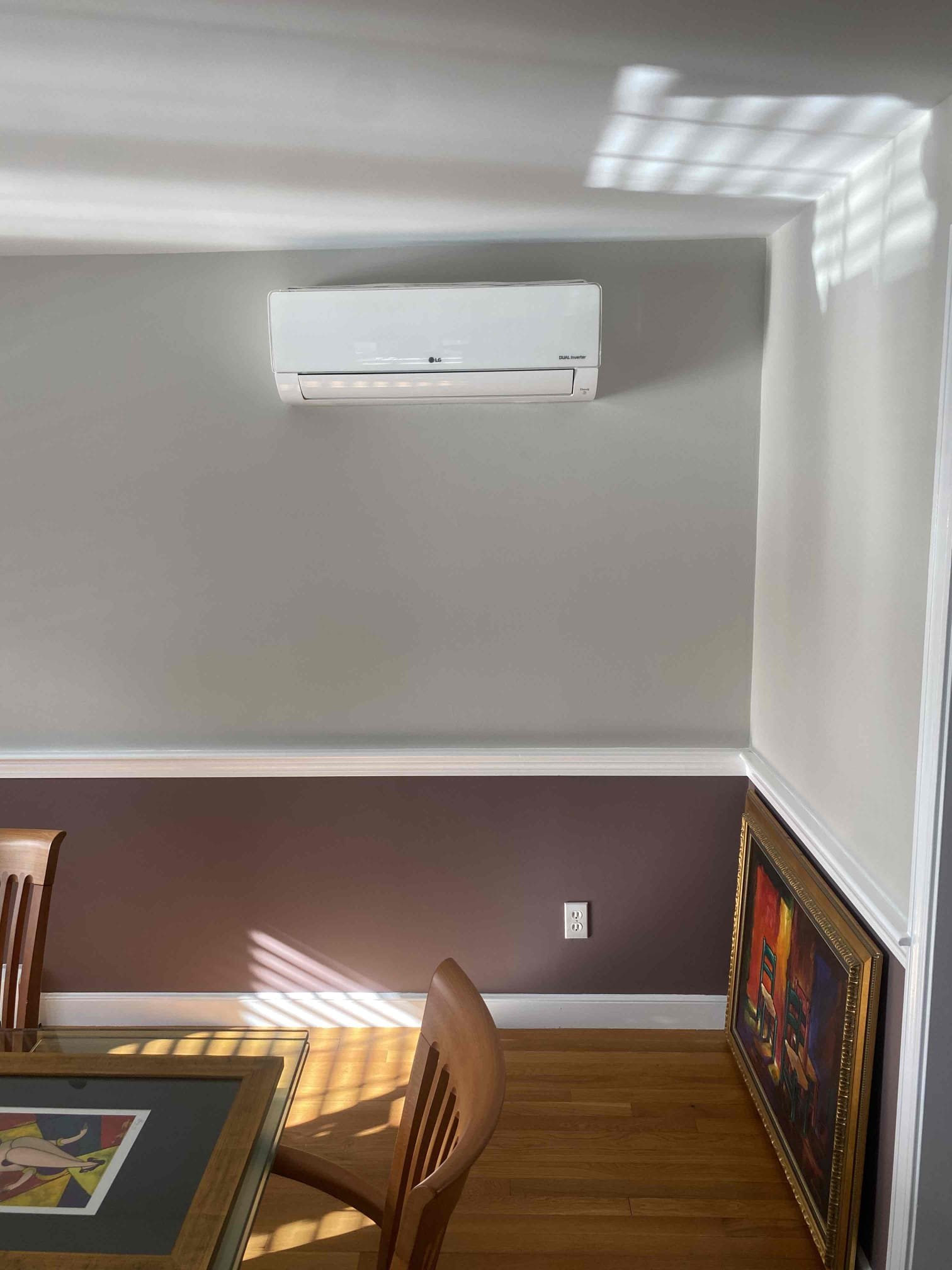 A ductless mini split installed in Wellesley Massachusetts by Endless Energy