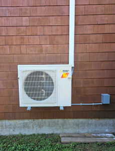 Mitsubishi hyper heat pump installed by Endless Energy, a Mitsubishi Diamond Contractor