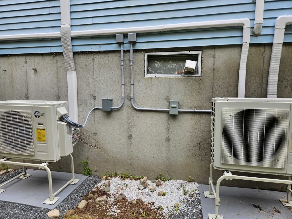 Natick heat pump installation by Endless Energy