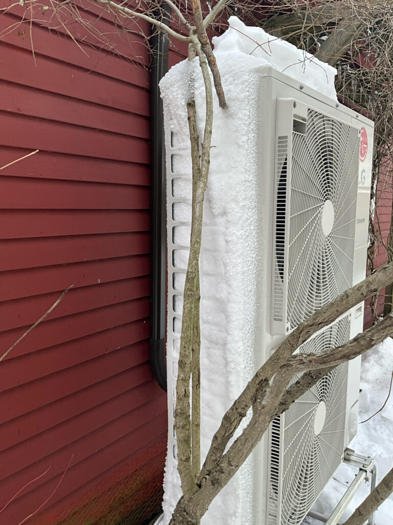 Severe defrost on heat pump