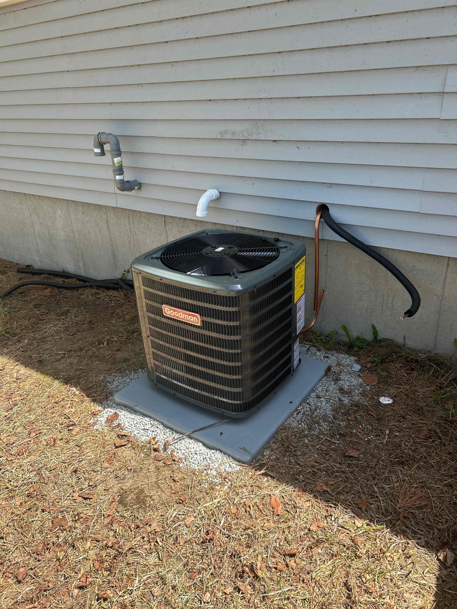 A Goodman Central AC system installed in Framingham Massachusetts by Endless Energy